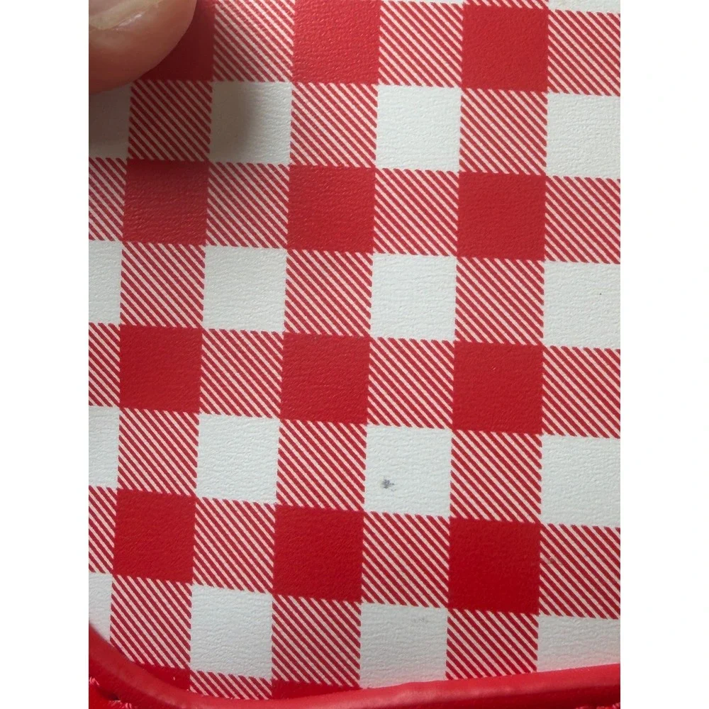 Steve Madden BTOOMSY Red Gingham Shoulder Bag Tomato Flap Purse NWT DT627585
